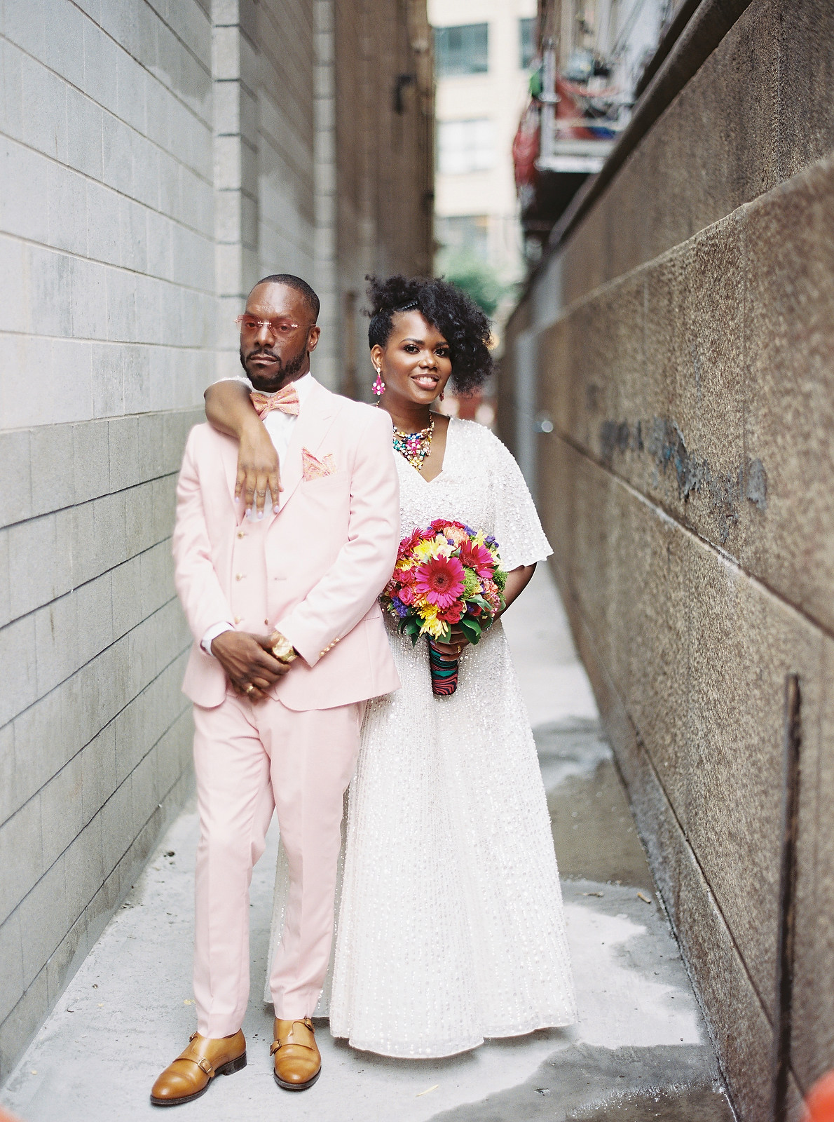 Happy Newly Married Couple Posing Mountains Stock Photo by ©Photo_life  190782678